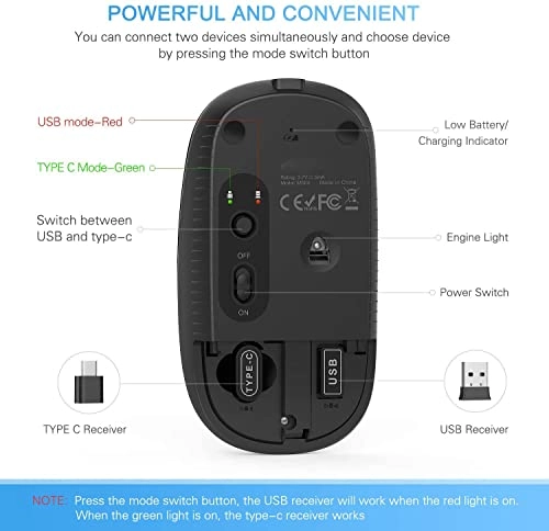 Type C Wireless Mouse - Wireless