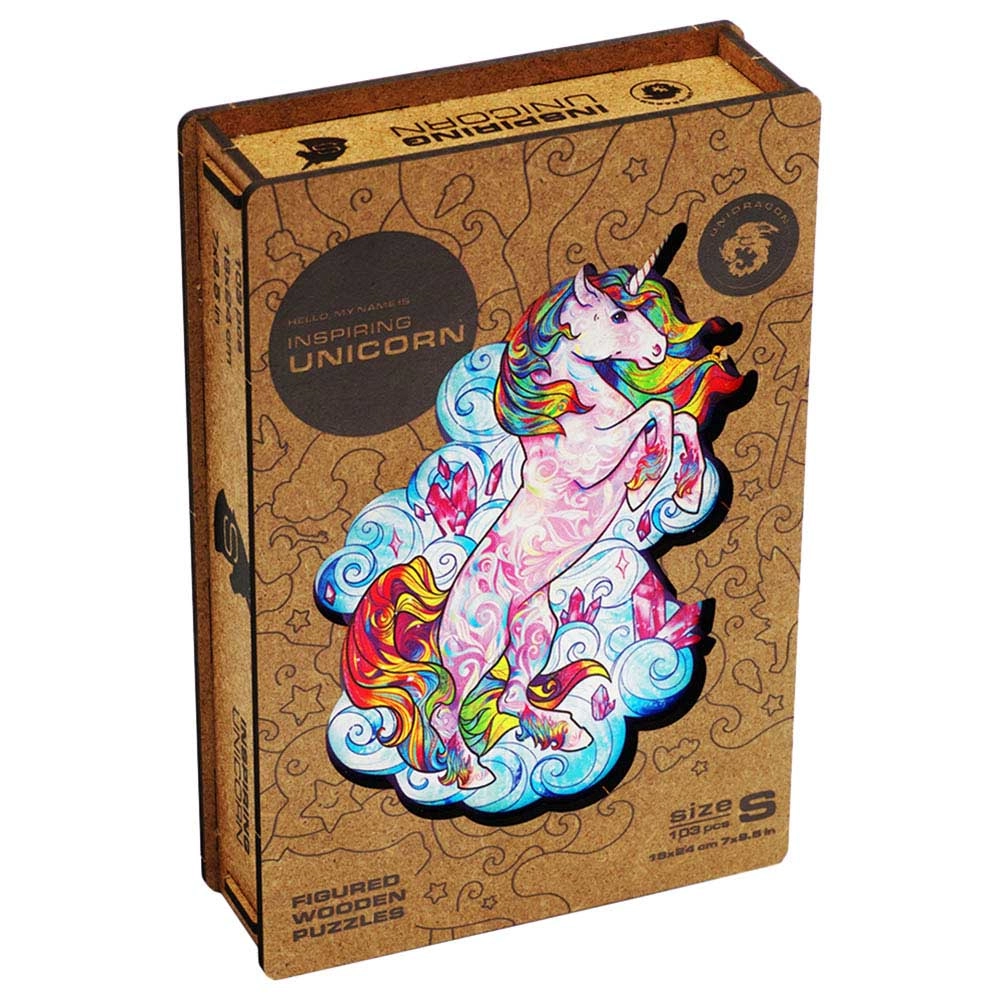 Unidragon Inspiring Unicorn Wooden Puzzle (4107390-UNICORN_S) - 103 pcs