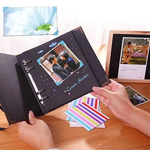 Mini 12 Camera Case - Mint Green + Mini Photo Album - 64 Pockets + Acrylic Photo Frame - 5 Colors + Wall Hang Frames + Film Frames + Border Stickers + Corner Stickers