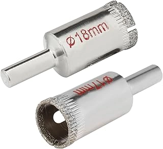 uxcell Diamond Coated Hole Saw Drill Bits - 17mm 18mm Glass Ceramic Tile Marble Rock Porcelain