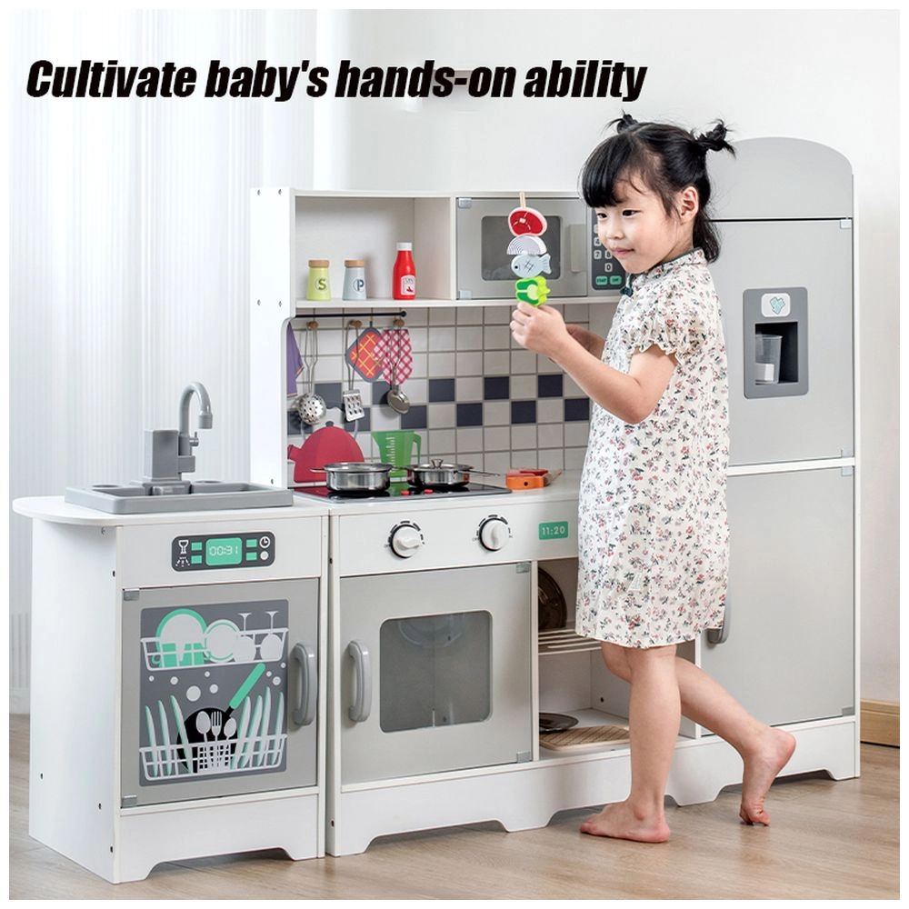 Kids Wooden Kitchen Playset (5551007-W10C610)