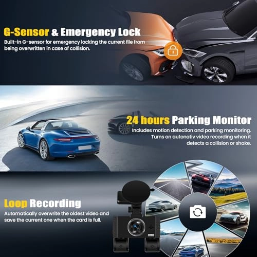 Car Dashcam - 2K+3*1080P