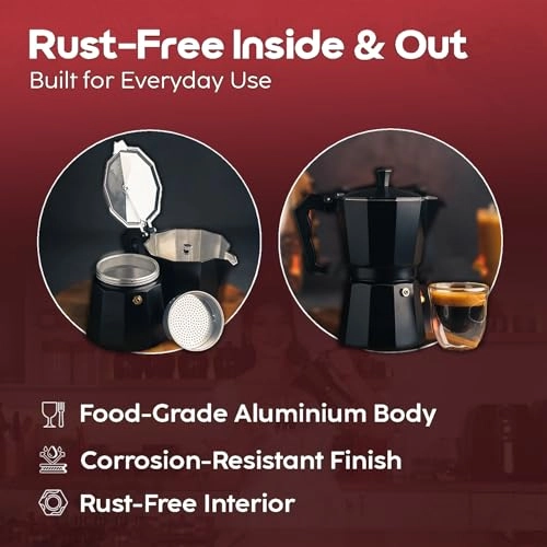 2-in-1 Moka Pot - Stovetop & Induction Compatible