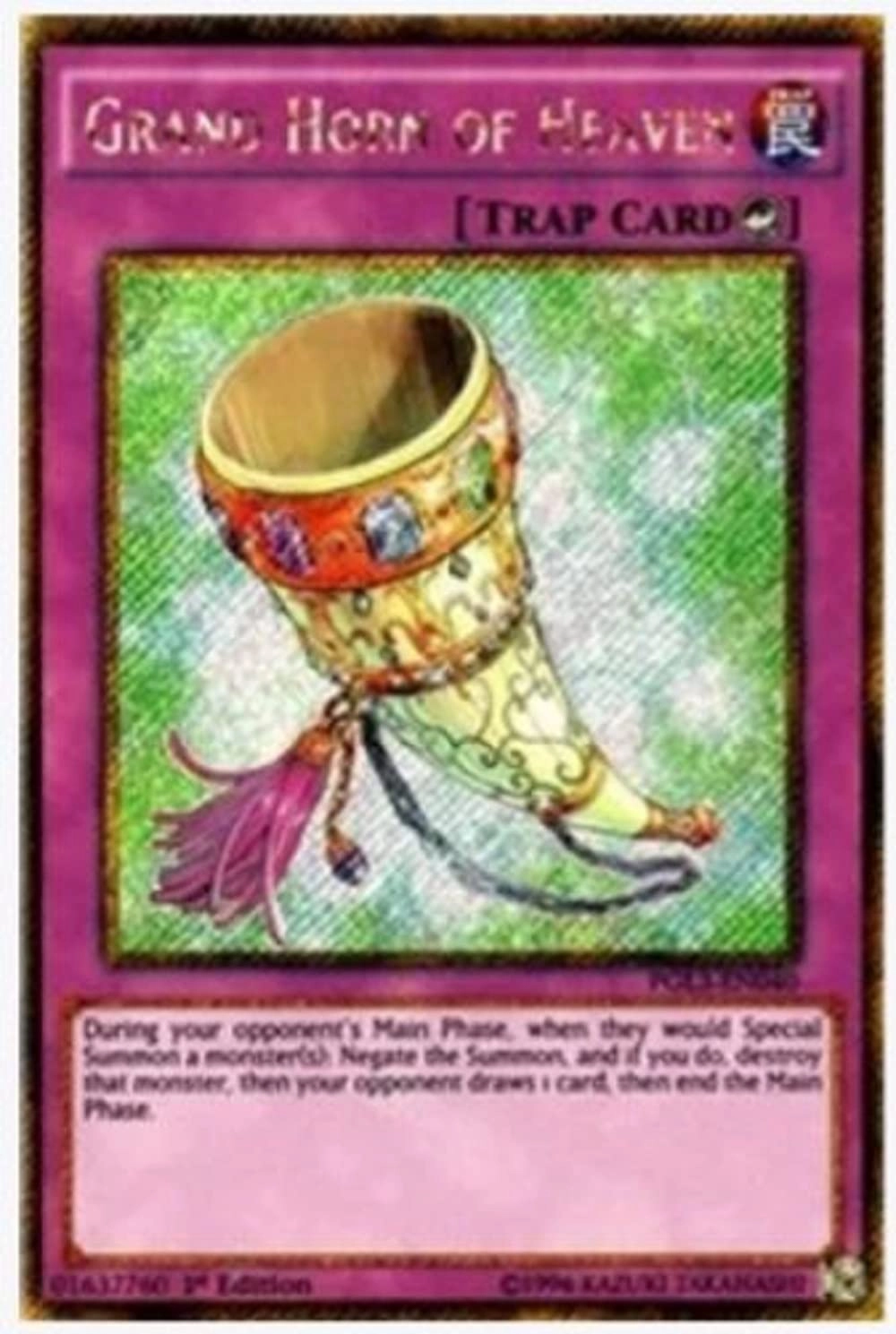 Yu-Gi-Oh! Grand Horn of Heaven PGL3-EN040 - Premium Gold: Infinite Gold