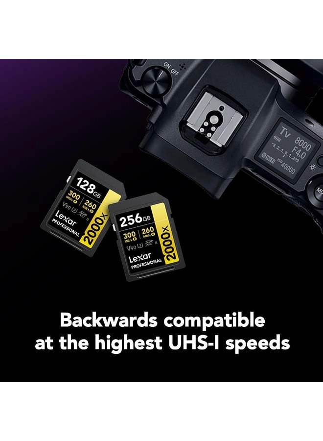 Professional 2000X SDHC UHS-II U3 V90 128GB
