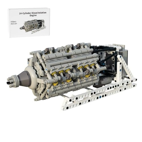 MOC-196927 24-Cylinder Two-Stroke Diesel Aviation Engine - 818PCS