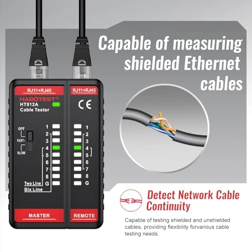 HT812A - RJ45 RJ11 Continuity Test