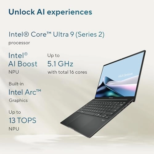 Zenbook 14 OLED 2025 Zenbook 14 OLED UX34 - 14'' Core Ultra 9 285H 32GB DDR5 1TB Gen 4 SSD