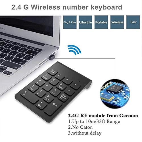 Numeric Keypad - 18 Keys 2.4GHz Mini USB