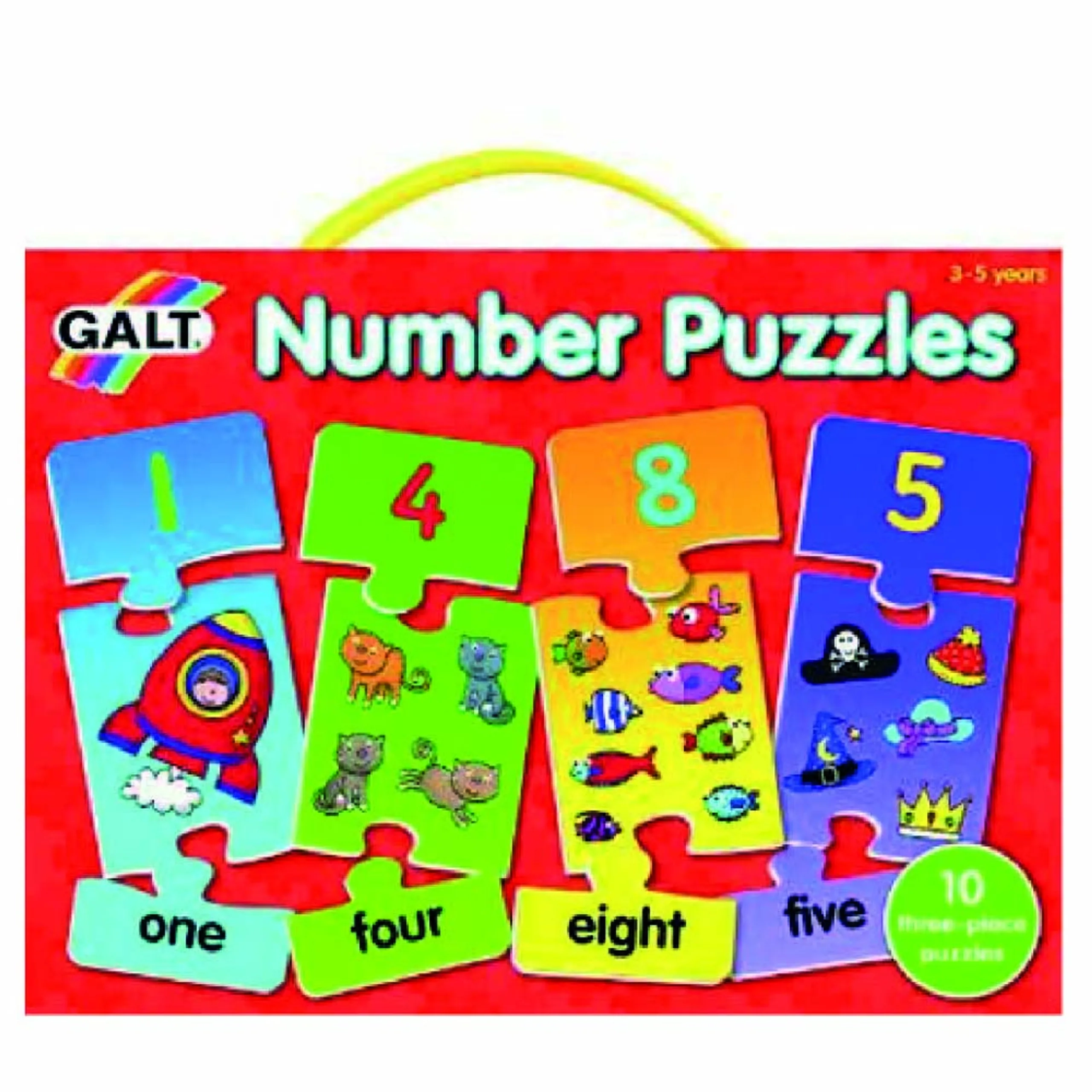Galt Toys Number Puzzle (BW-5011979526595) - 3 pcs