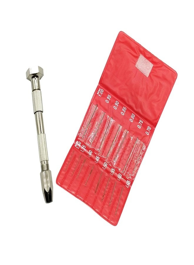 Micro HSS High-Speed Steel Drill Bit Set - 15pcs 0.3mm-1.0mm