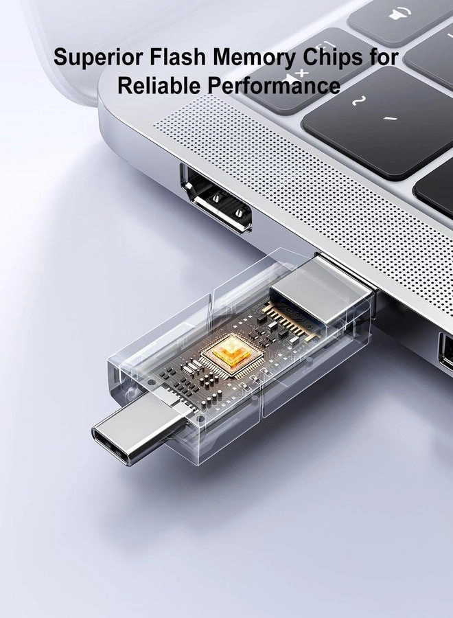 USB C Flash Drive - USB 2.0 Type-A + Type-C 64GB