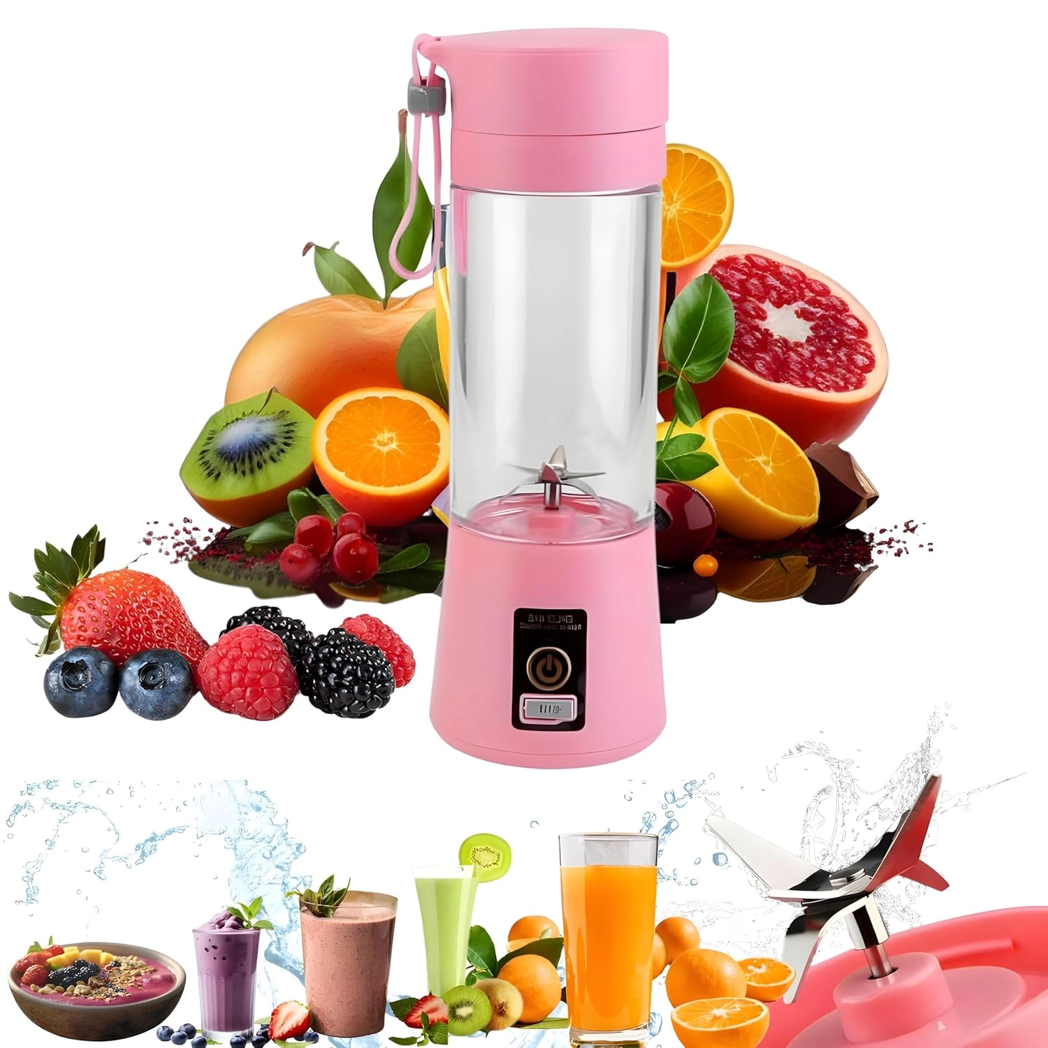 DYNART Mini Portable Blender - 6 Blade USB Rechargeable