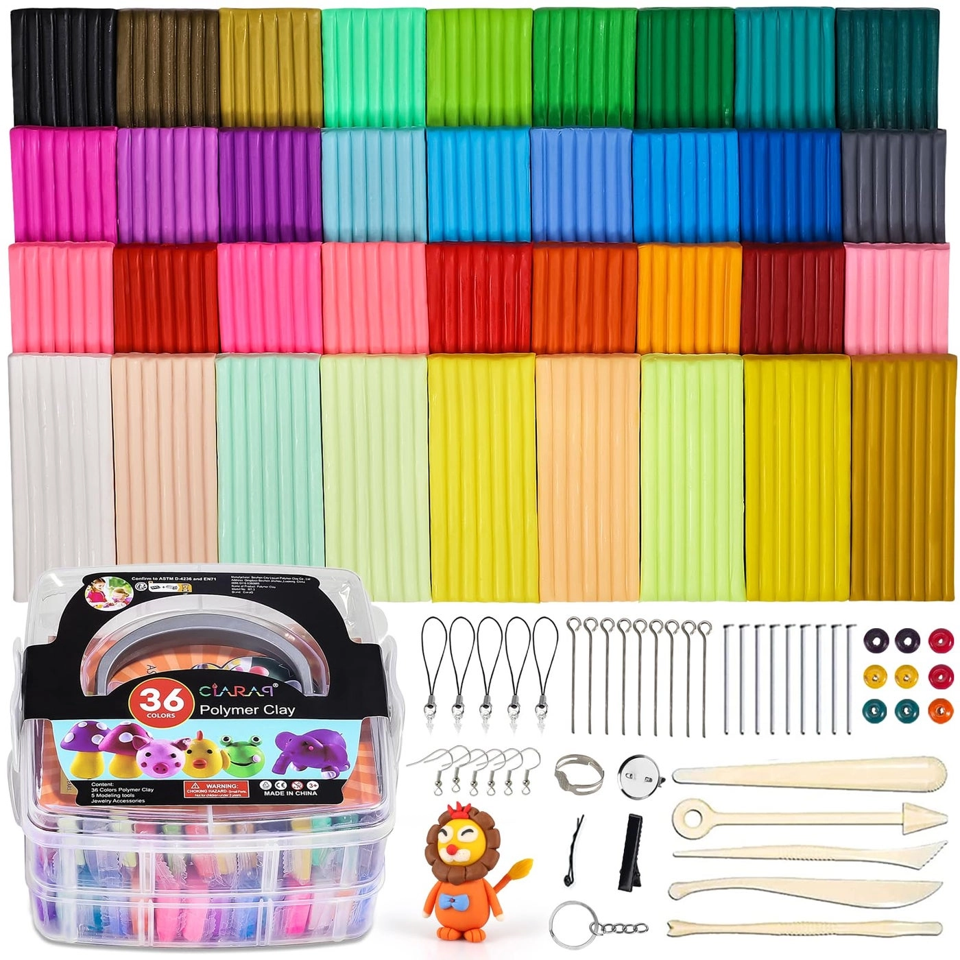 CiaraQ Polymer Clay Starter kit - Nontoxic 36 piece(s)