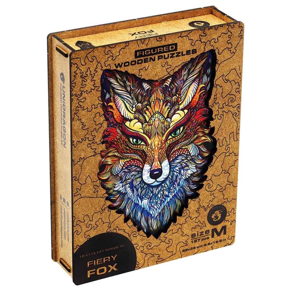 Fiery Fox Wooden Puzzle (4107390-FIERY_FOX_S) - 107 pcs