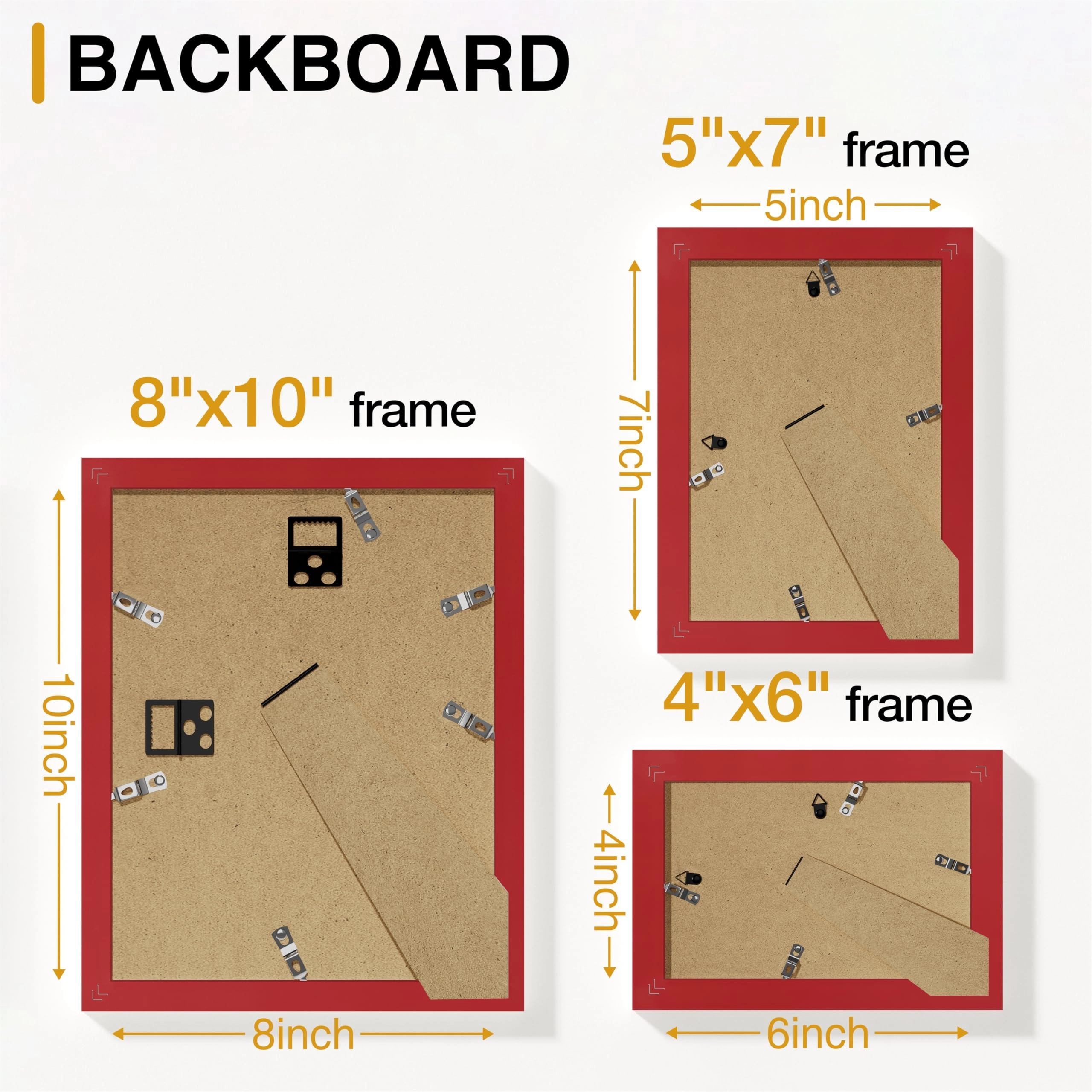 Picture Frames Set - 10 Pack Rustic Grey