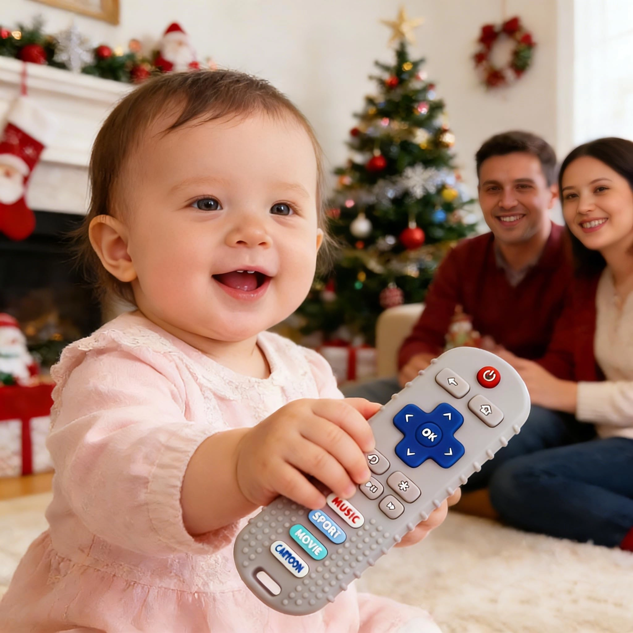 3 Pack Remote Control Shape Teethers - Silicone