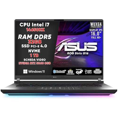 ROG STRIX G16 - 16'' Core i7-14650HX 32GB DDR5 1TB SSD