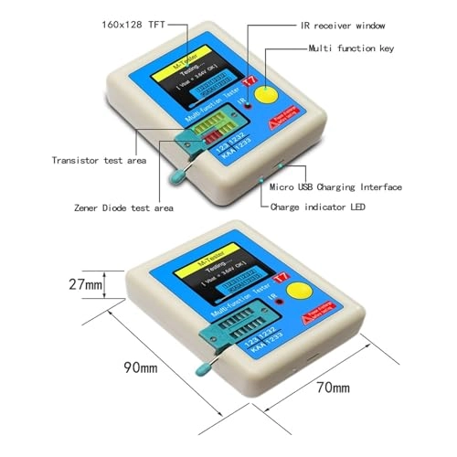LCR-TC1 - 1.8" TFT LCD Multimeter Transistor Tester