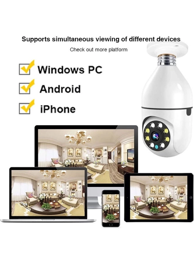 Wireless Light Bulb Camera 1080p Bundle