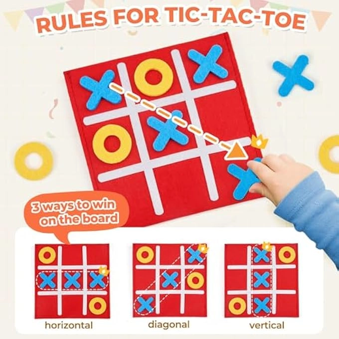 Tic Tac Toe Mini Board Game - 12