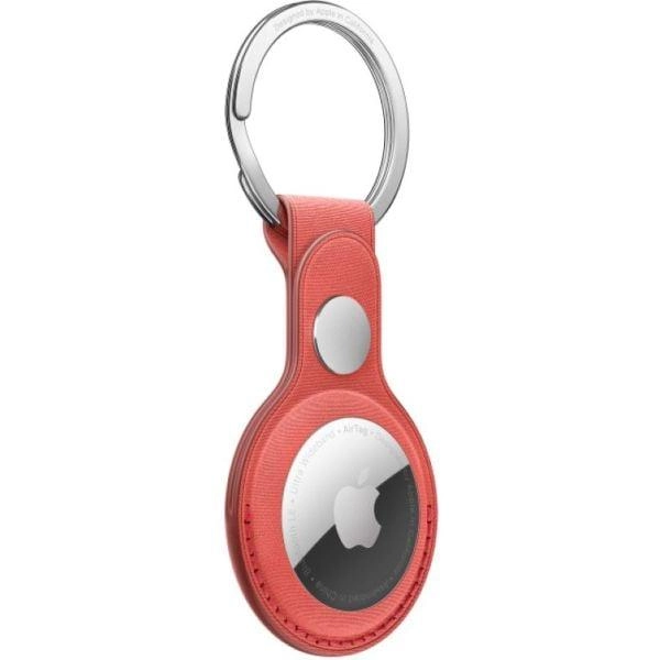 AirTag FineWoven Key Ring - Coral