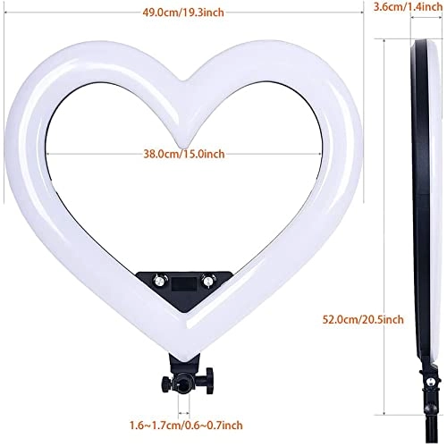 Heart-shaped Fill Light - RGB 360° Adjustable Angle