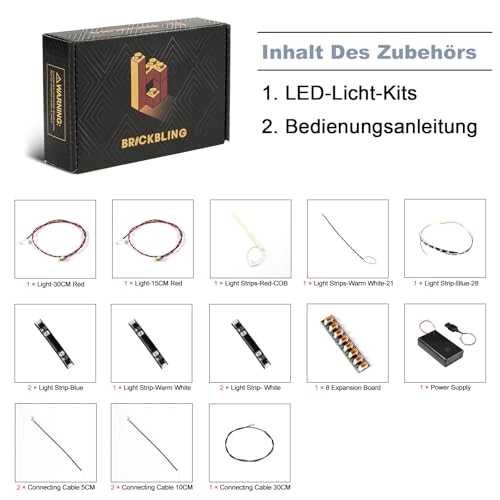 LED Light Set for LEGO Chevrolet Corvette Stingray 42205 - Copper Line