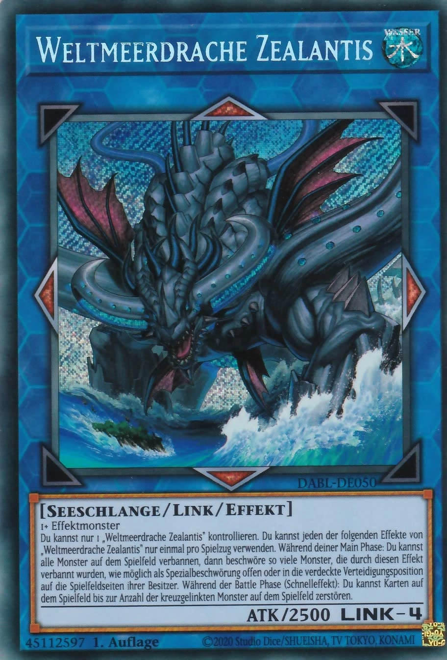 TCG Toys Yugioh World Sea Dragon Zealantis DABL-DE050 - German