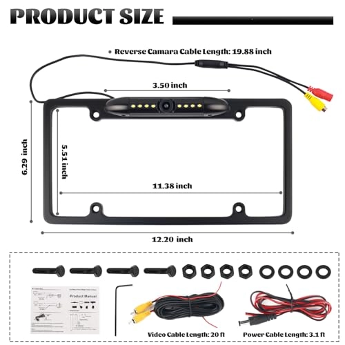 License Plate Backup Camera - Night Vision