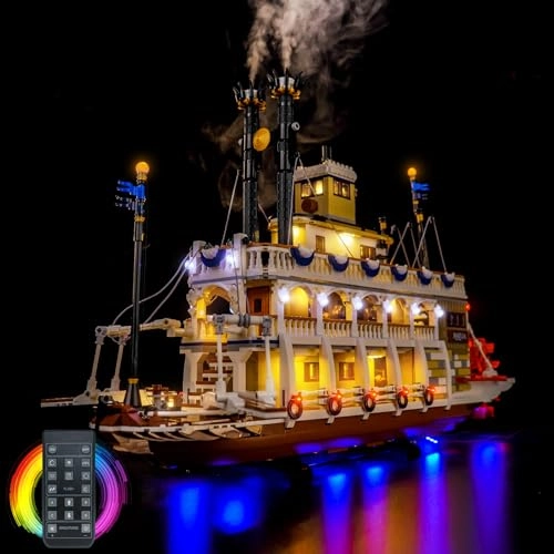 21356 River Steamboat - Remote Control LED Light Kit Compatible
