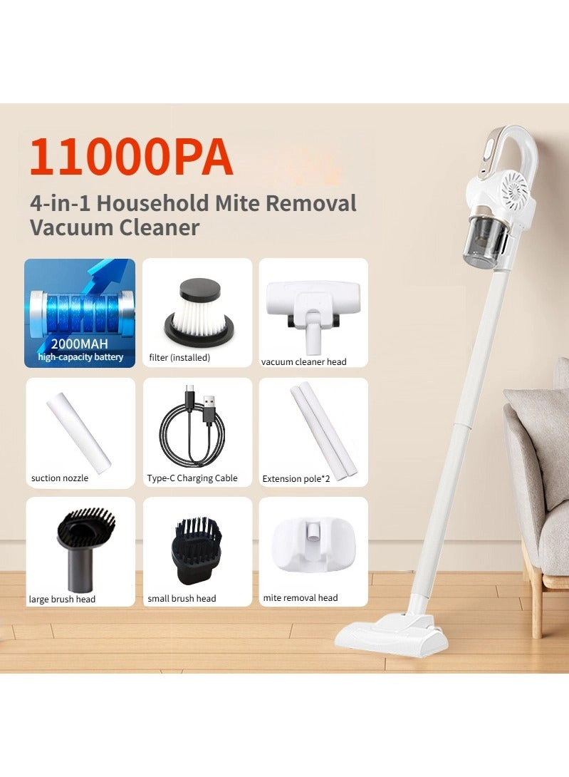 Wireless Vacuum Cleaner - UV-C Light 11Kpa Suction