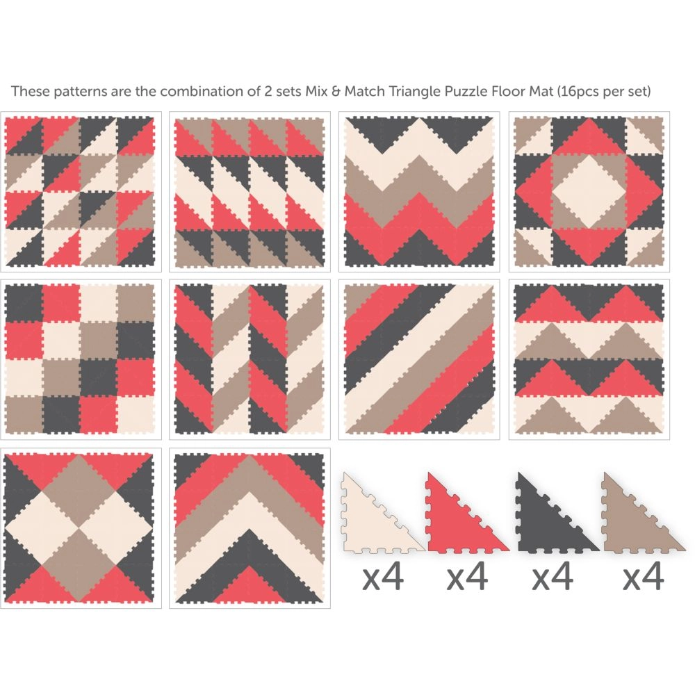 Triangle Puzzle Floor Mat - 10 Months