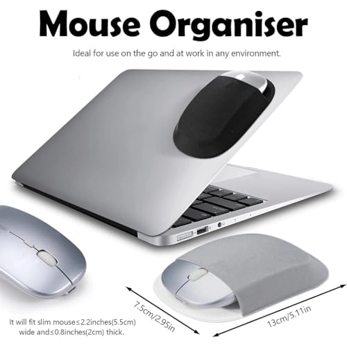 Stick-On Laptop Mouse Holder