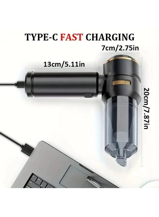 Handheld Vacuum Cleaner And Hair Dryer - 2x2000mAh