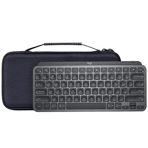 Hard Carrying Case Compatible with Logitech MX Keys Mini - White
