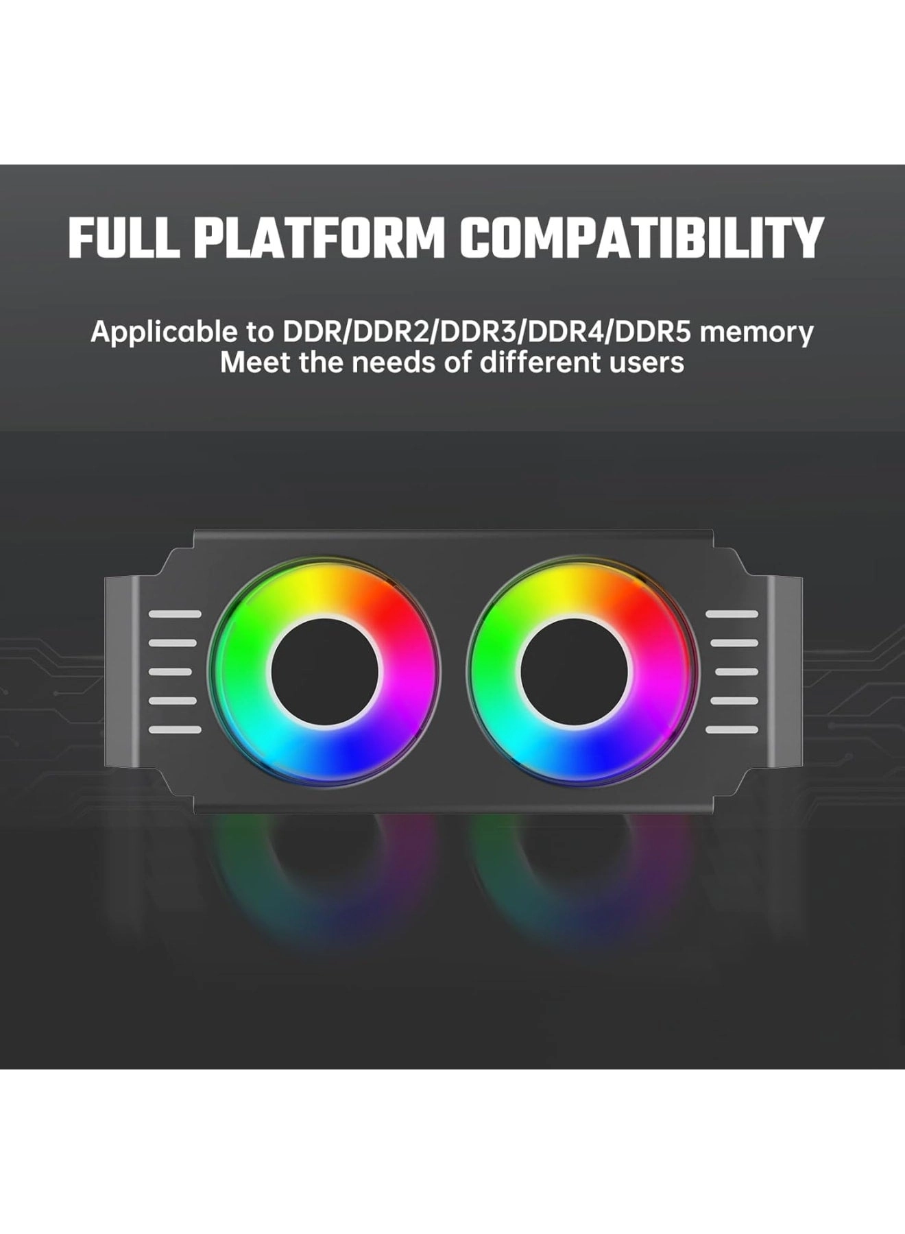Memory RAM Cooling Fan - dual-fan 505010mm