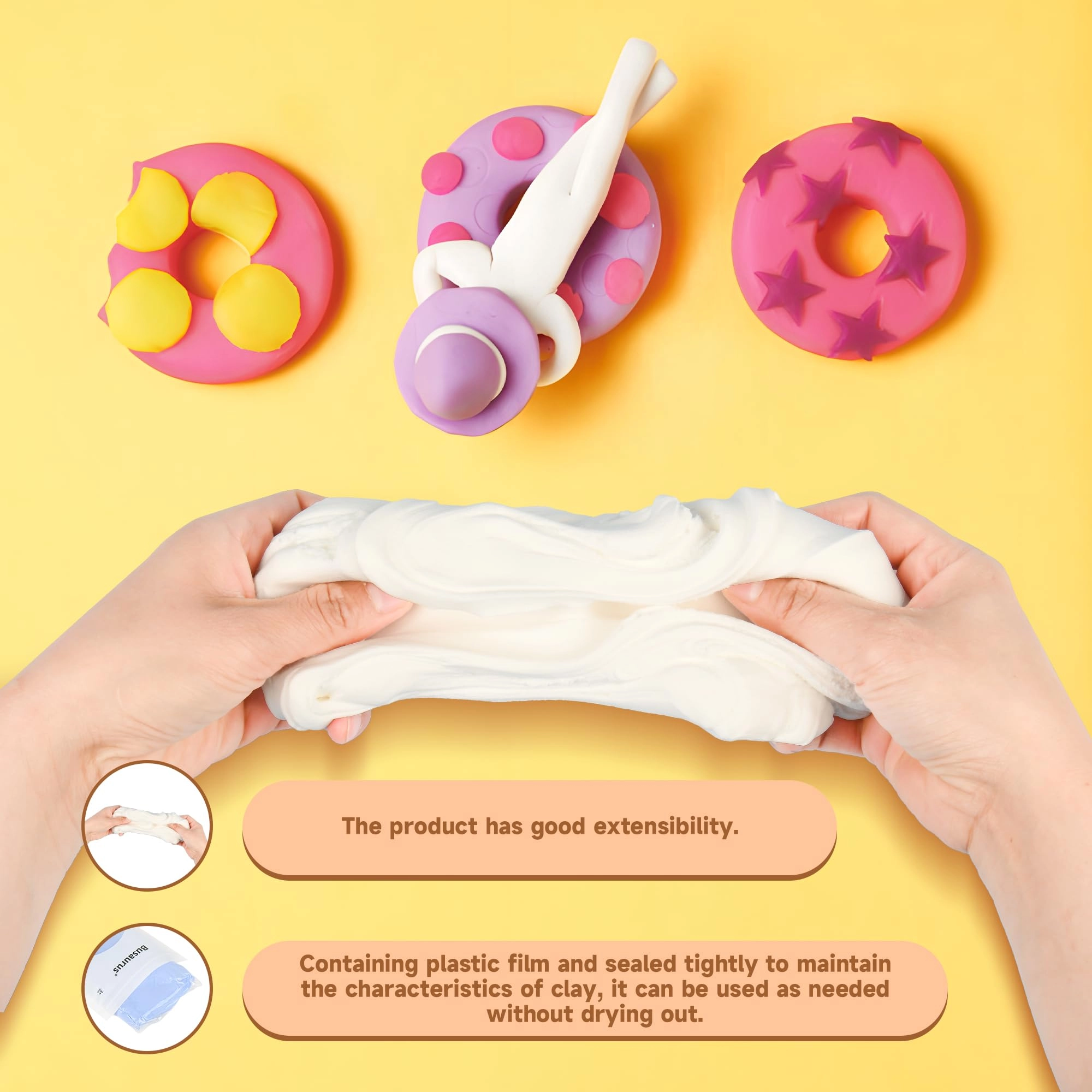 Air Dry Clay - 3+ years 10 pcs