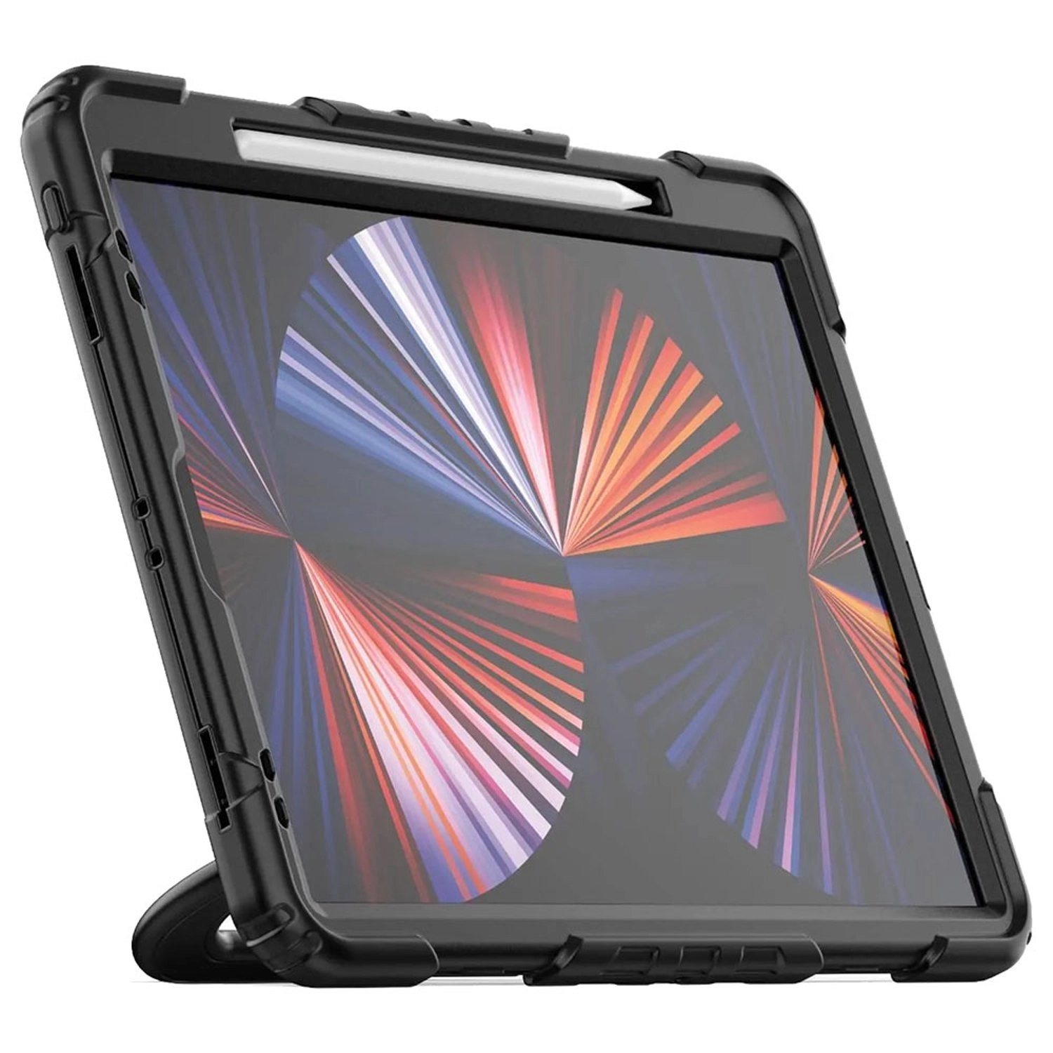 Folio Case with Pencil Holder and Built-In Screen Protector for iPad 11-inch