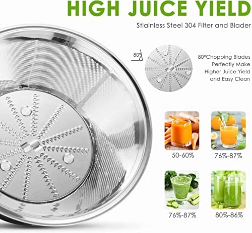 Juicer Machine - 501W (inclusive) - 800W (not included) 401mL (inclusive) - 600mL (inclusive)