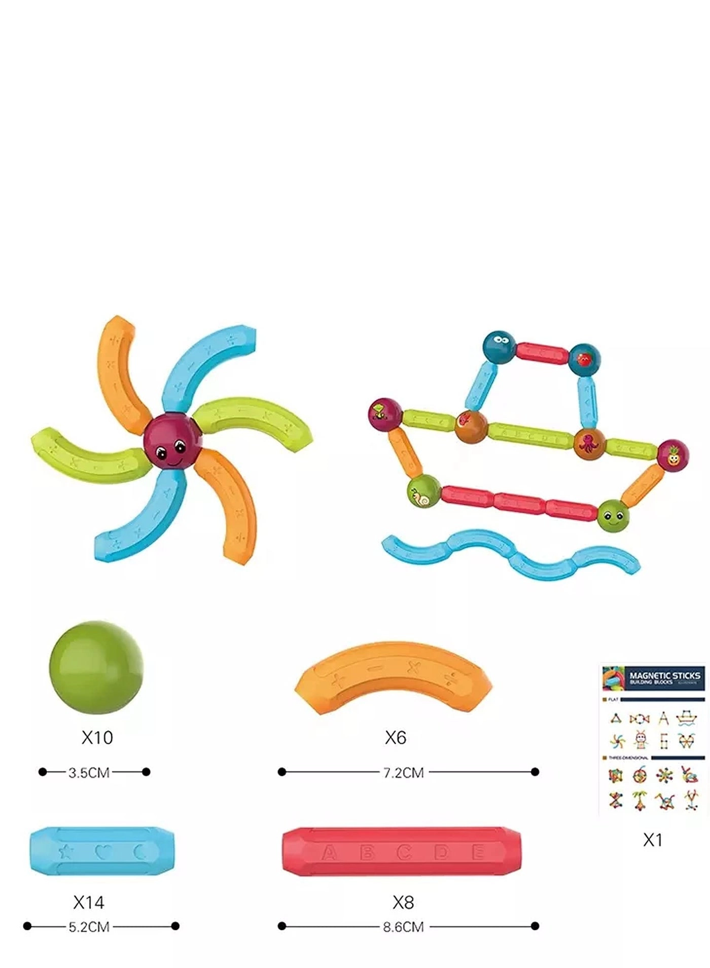 MAGNETIC STICKS - 38 pcs