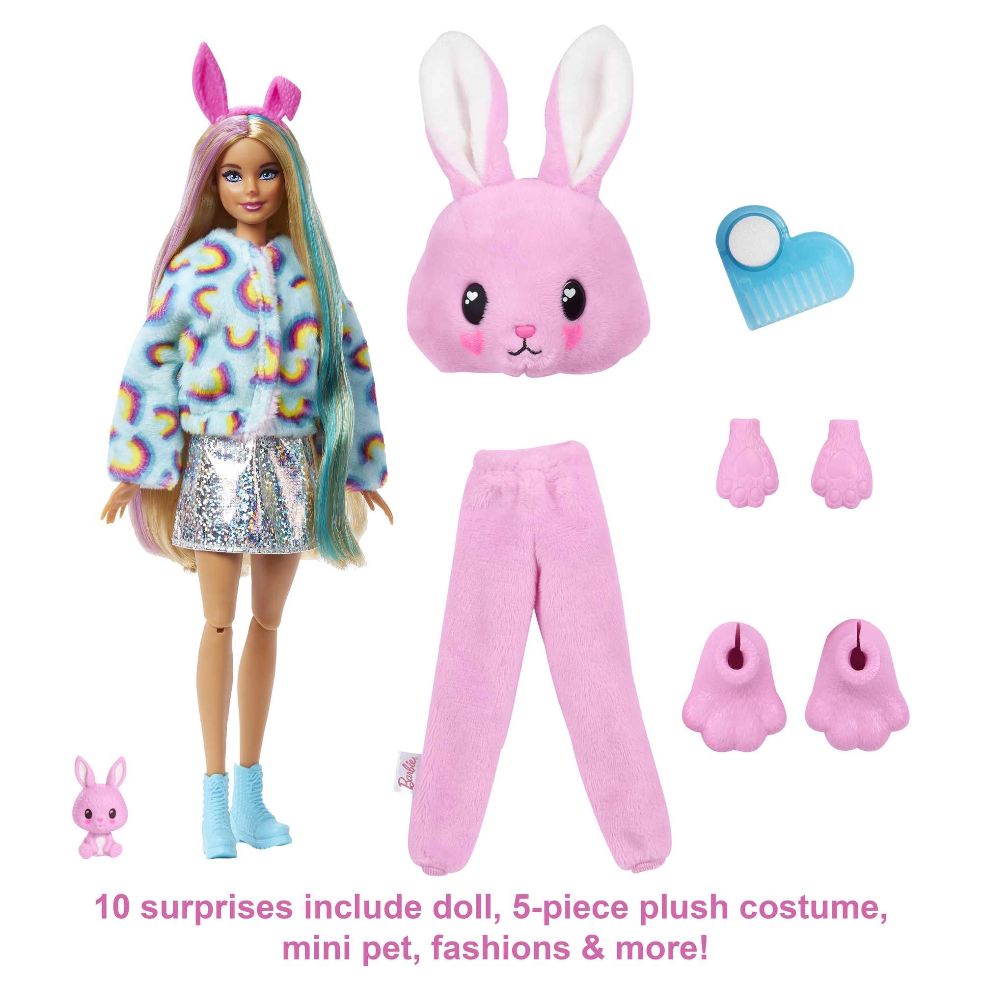 Good Vibes Bear Barbie Fashion Doll - Cutie Reveal Care Bears Series 2 10 Surprises Ages 3+