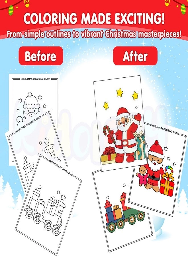 Colouring Book + Stationery Kit + Festive Gift Wrap