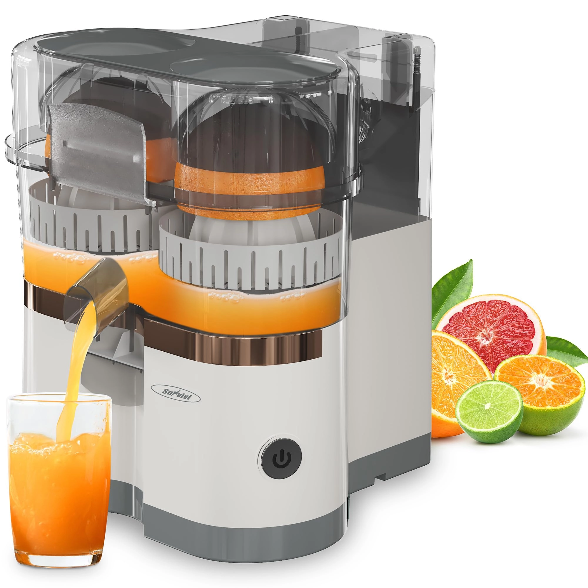 SUNVIVI Dual-Head Citrus Juicer - 120W