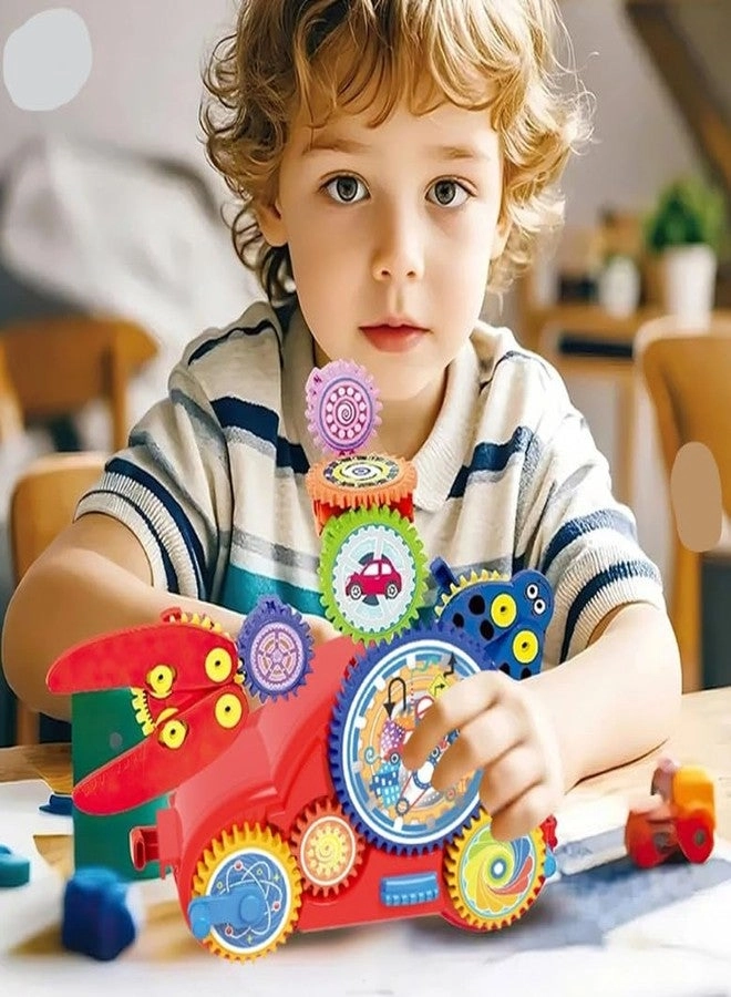 Creative Gear Set - 5-in-1 Lights & Music Colorful Rotating Gears