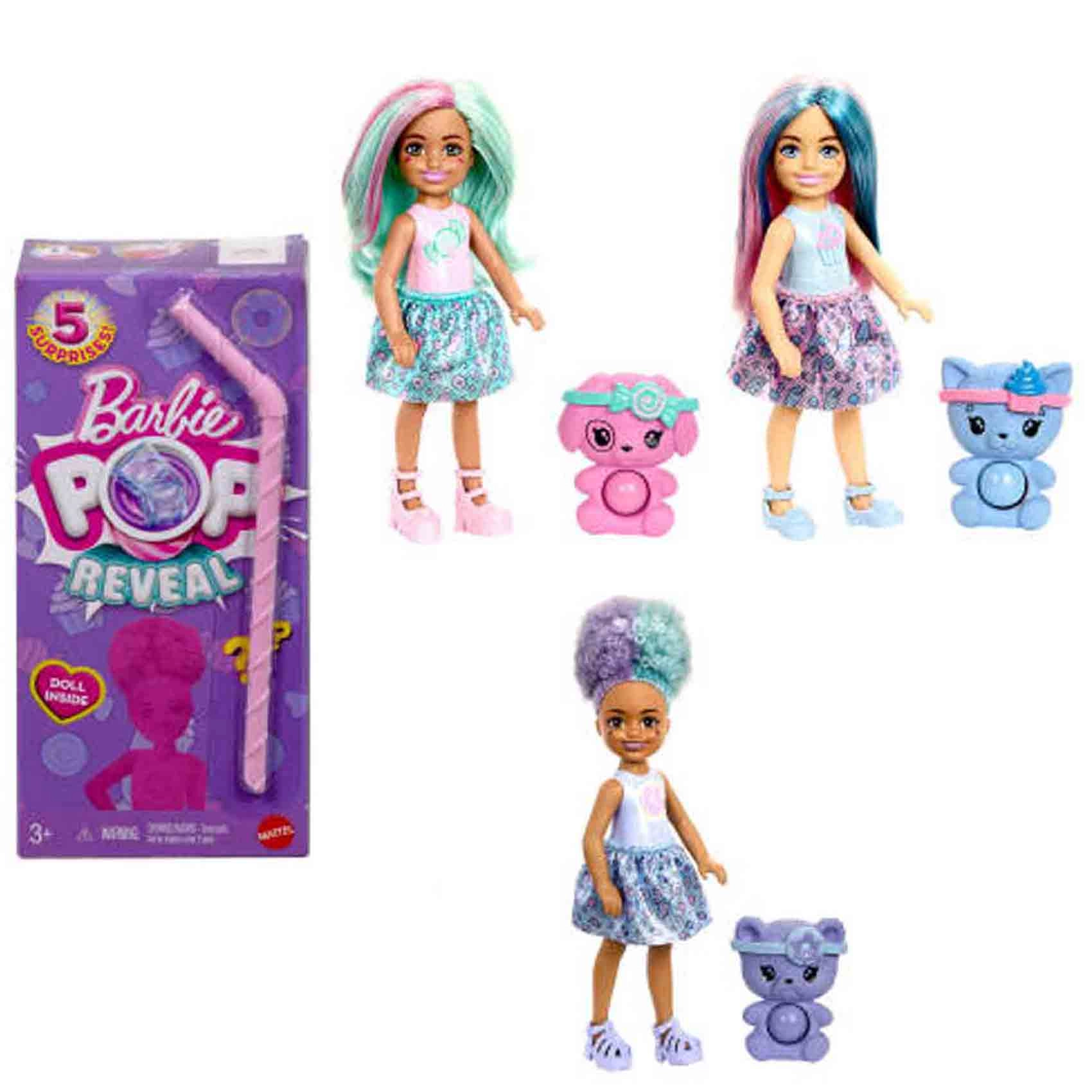 Mattel Chelsea Doll - 5.5-inch Pop Reveal Sweet Treats