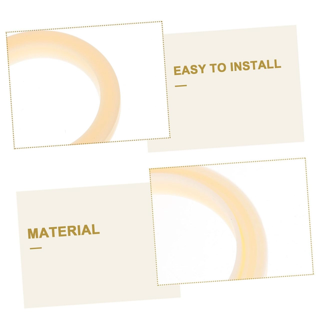 Espresso Machine Steam Ring - 2PCS Sealing Gasket Beige