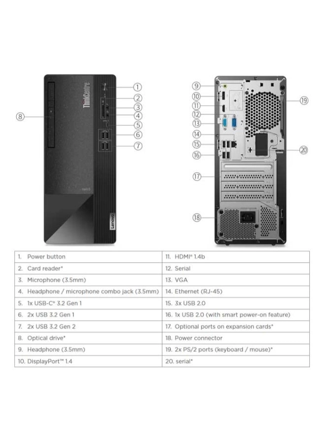 ThinkCenter neo 50t - i3-13100 8GB 256GB