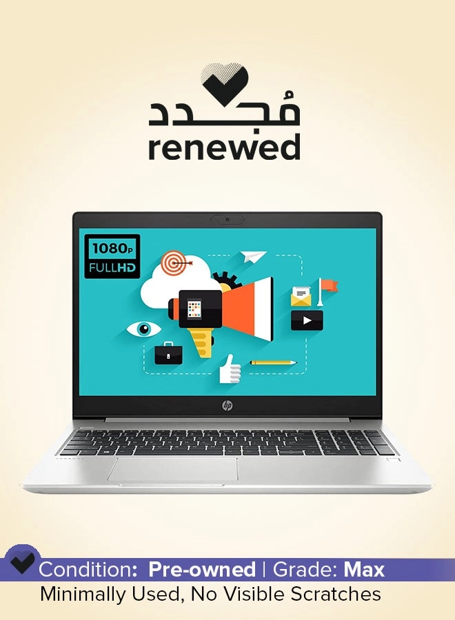 HP (Renewed) ProBook 450 G7 - 15.6'' Core i5-10th Gen 16GB DDR5 256GB SSD