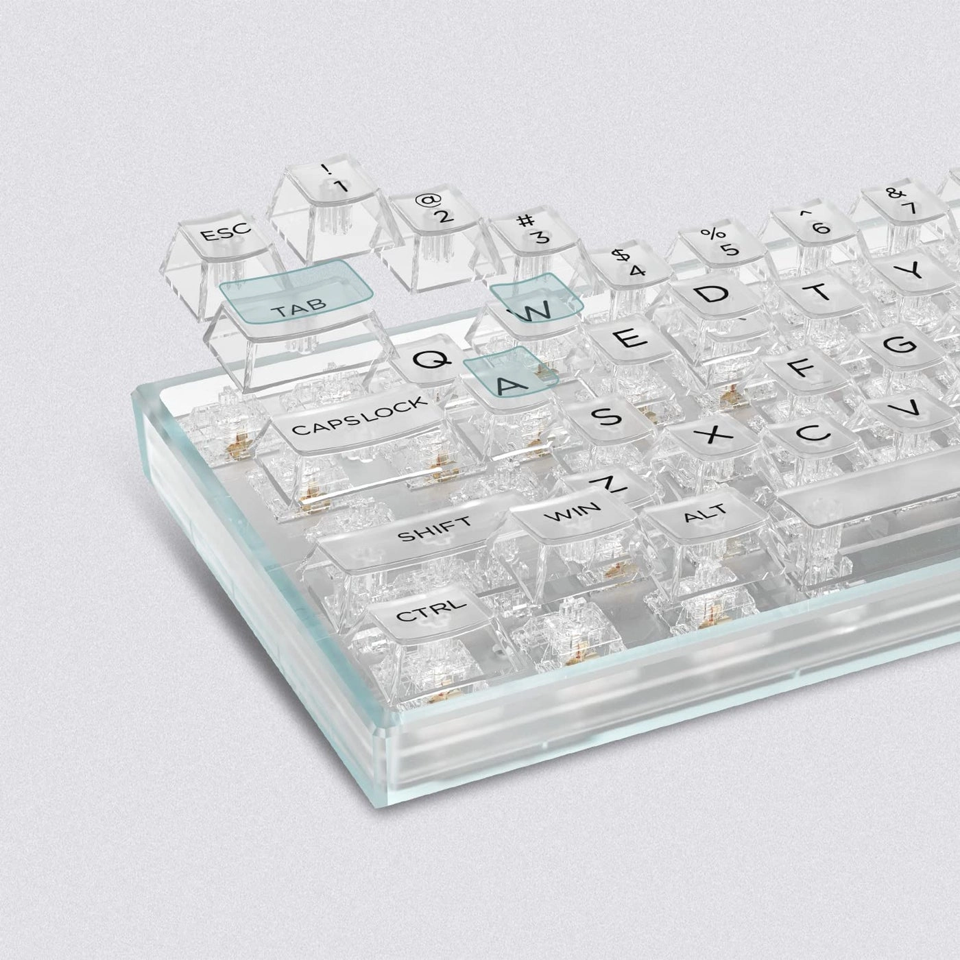 Keycap Set - 140key Cherry Profile White Clear